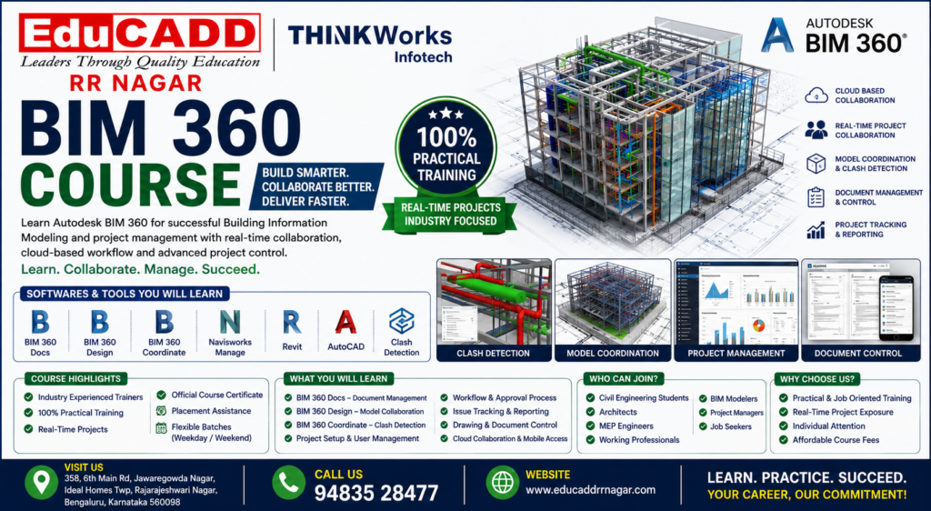 bim 360 course educadd centre rr nagar Bangalore Best CADD and Software Course Training Centre with 100% Placement