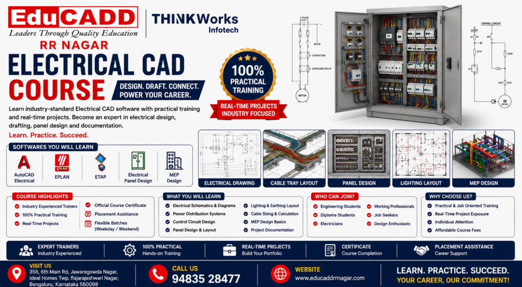 Electrical CADD Course Training Centre With 100% Placement